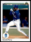 1990 Upper Deck High Series. Gerald Perry Kansas City Royals #707