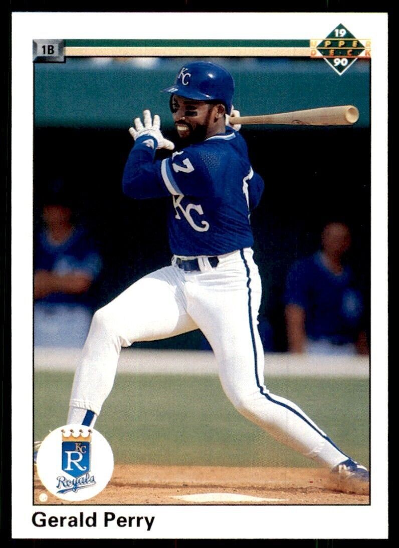 1990 Upper Deck High Series. Gerald Perry Kansas City Royals #707