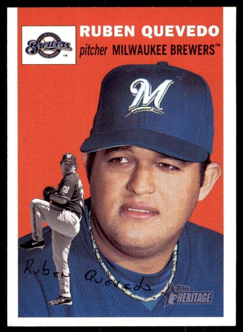 2003 Topps Heritage Ruben Quevedo Milwaukee Brewers #294