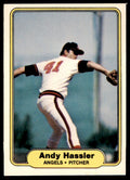 1982 Fleer Andy Hassler .  California Angels #464