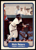 1982 Fleer Rick Peters .  Detroit Tigers #277