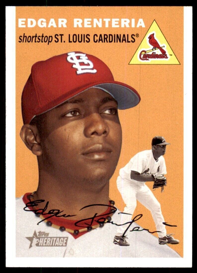 2003 Topps Heritage . Edgar Renteria St. Louis Cardinals #73