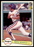 1982 Donruss Mario Mendoza . Texas Rangers #394