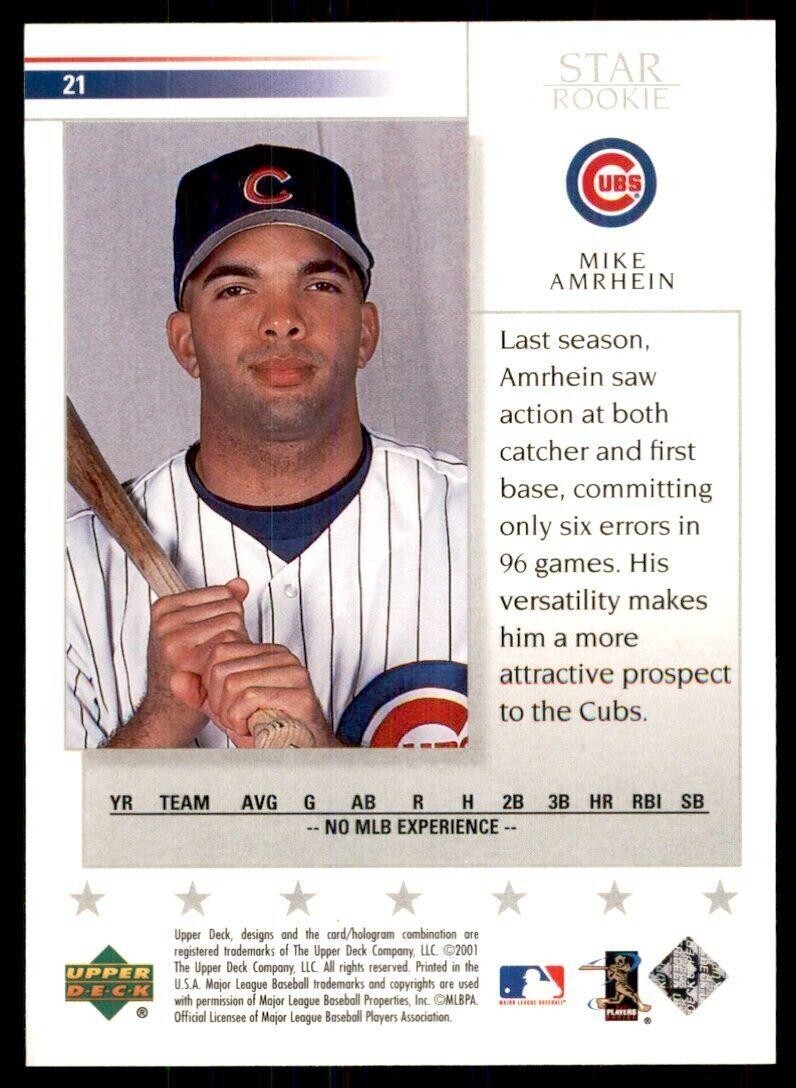 2002 Upper Deck Mike Amrhein Chicago Cubs #21
