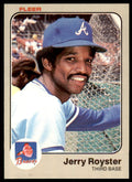 1983 Fleer Jerry Royster . Atlanta Braves #147