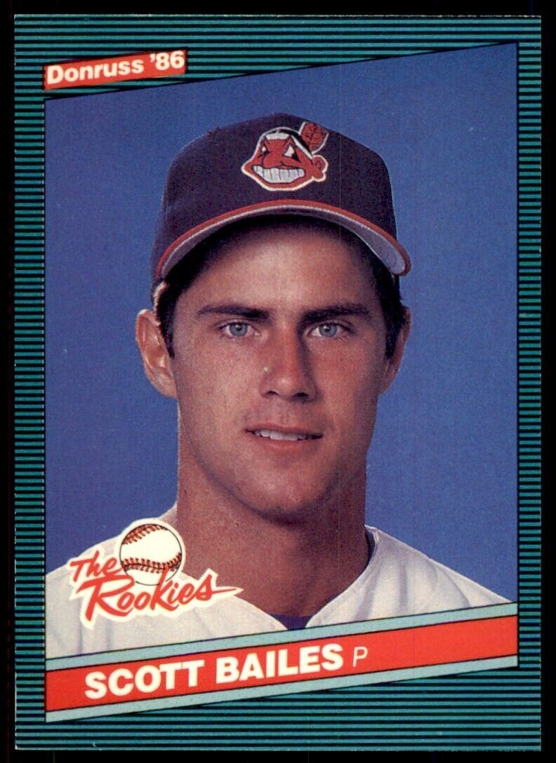 1986 Donruss The Rookies Scott Bailes Rookie Cleveland Indians #25