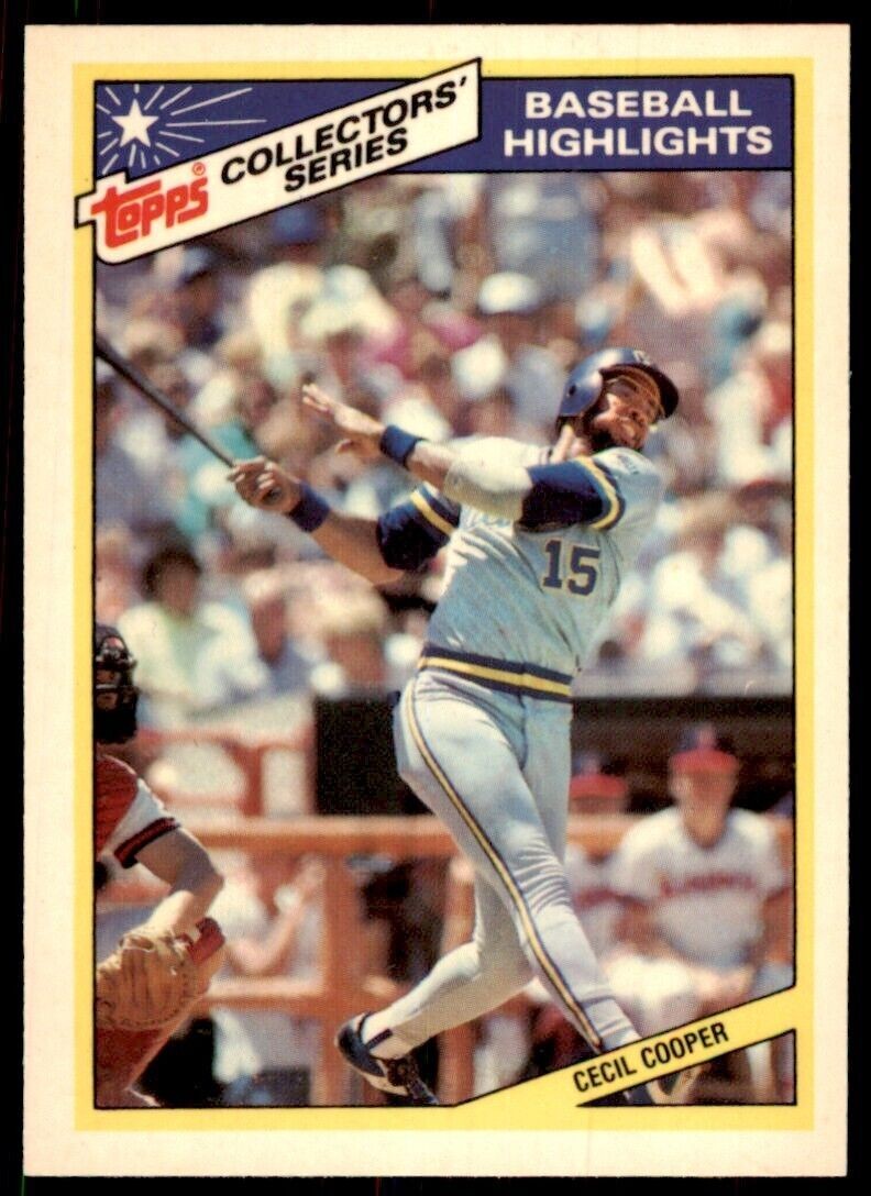 1987 Topps Collectors' Series Cecil Cooper Milwaukee Brewers #2