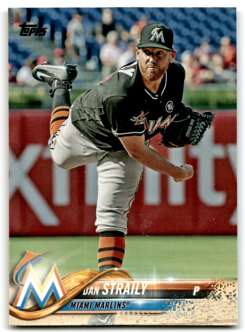 2018 Topps Dan Straily .  Miami Marlins #561