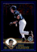 2003 Topps Chrome Greg Colbrunn Seattle Mariners #T77