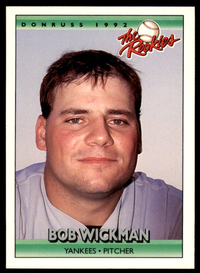 1992 Donruss The Rookies Bob Wickman .  New York Yankees #125