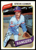 1980 Topps Steve Comer .  Texas Rangers #144