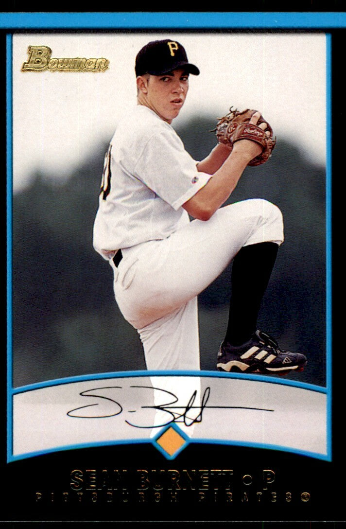 2001 Bowman Draft Picks & Prospects Sean Burnett Pittsburgh Pirates #BDP24
