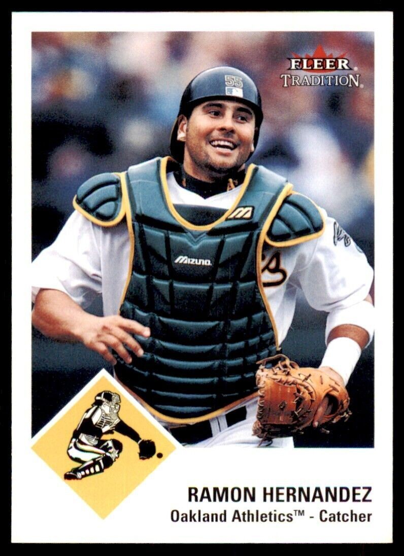 2003 Fleer Tradition Ramon Hernandez Oakland Athletics #154