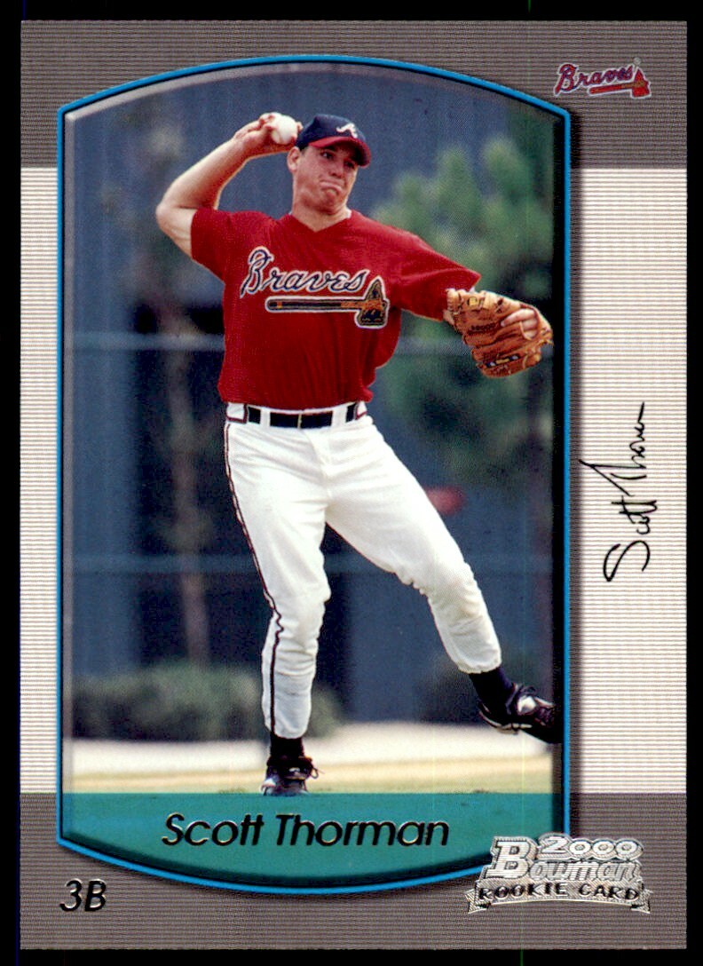 2000 Bowman Draft Picks & Prospects Scott Thorman Rookie Atlanta Braves #96