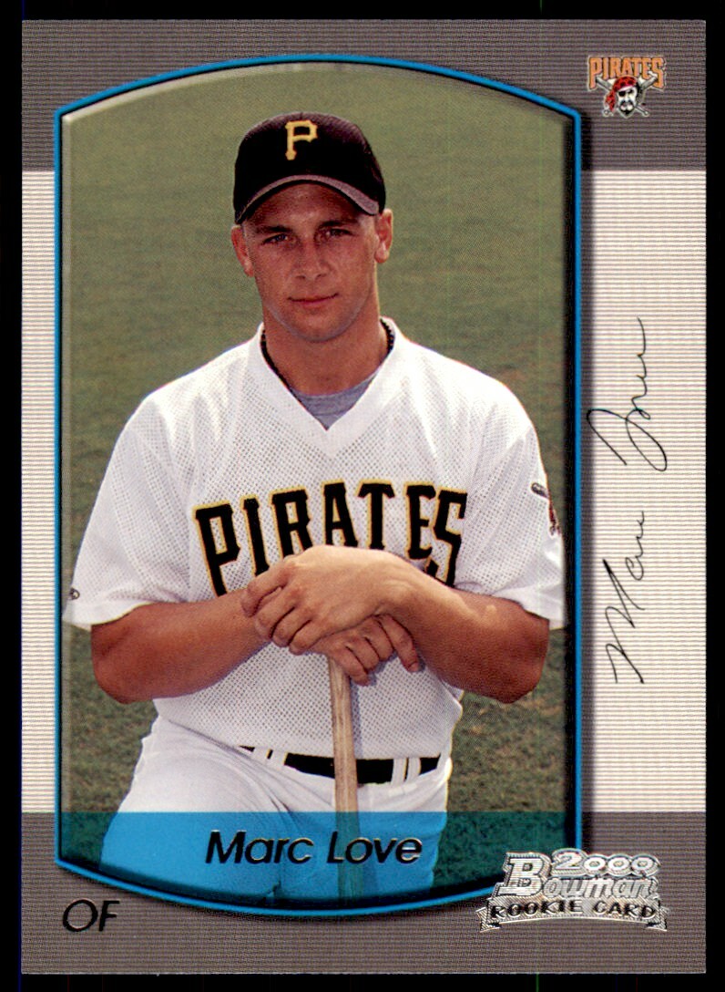 2000 Bowman Draft Picks & Prospects Marc Love Rookie Pittsburgh Pirates #101
