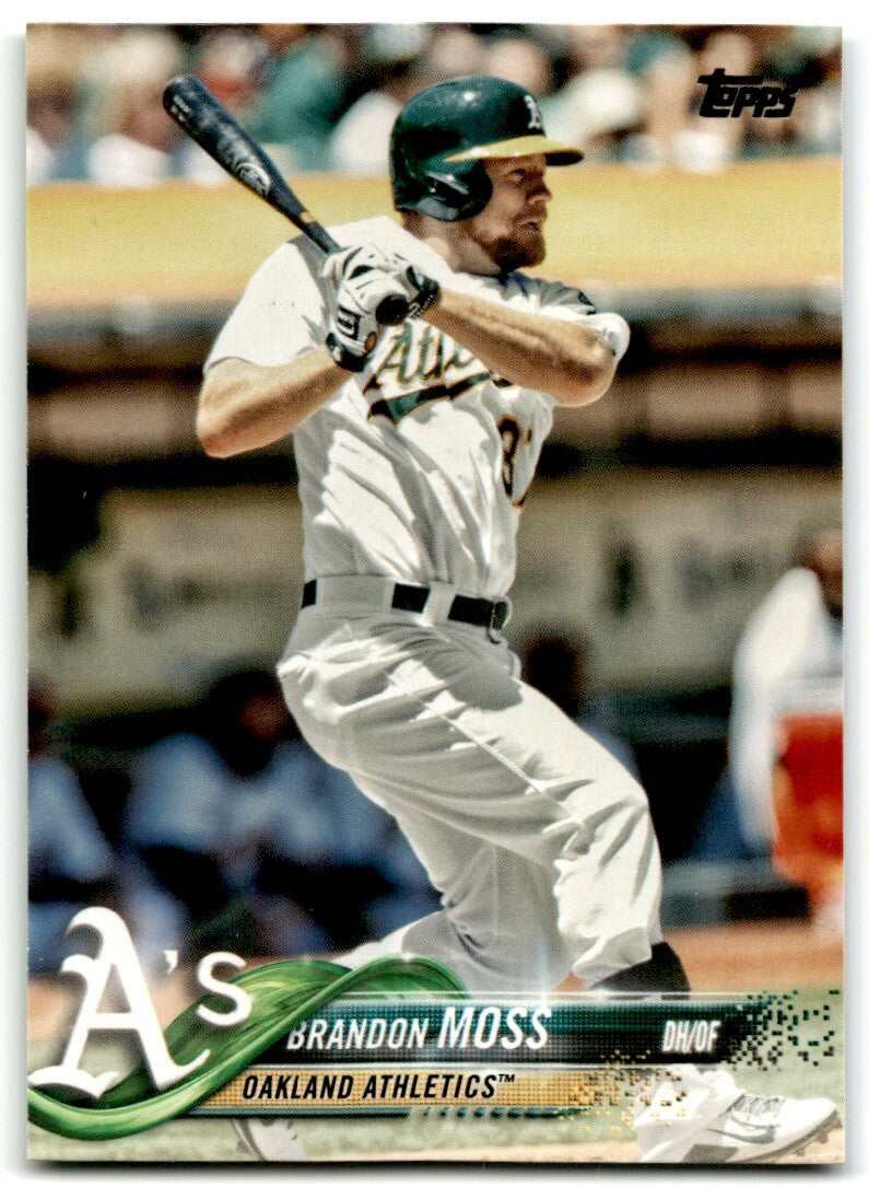 2018 Topps Series 2 Brandon Moss .  Oakland Athletics #677