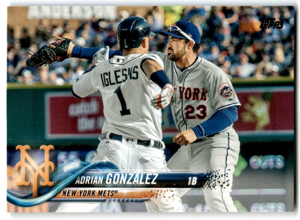 2018 Topps Series 2 Adrian Gonzalez .  New York Mets #575