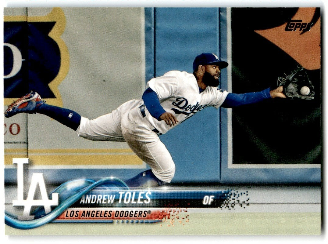 2018 Topps Series 2 Andrew Toles .  Los Angeles Dodgers #518