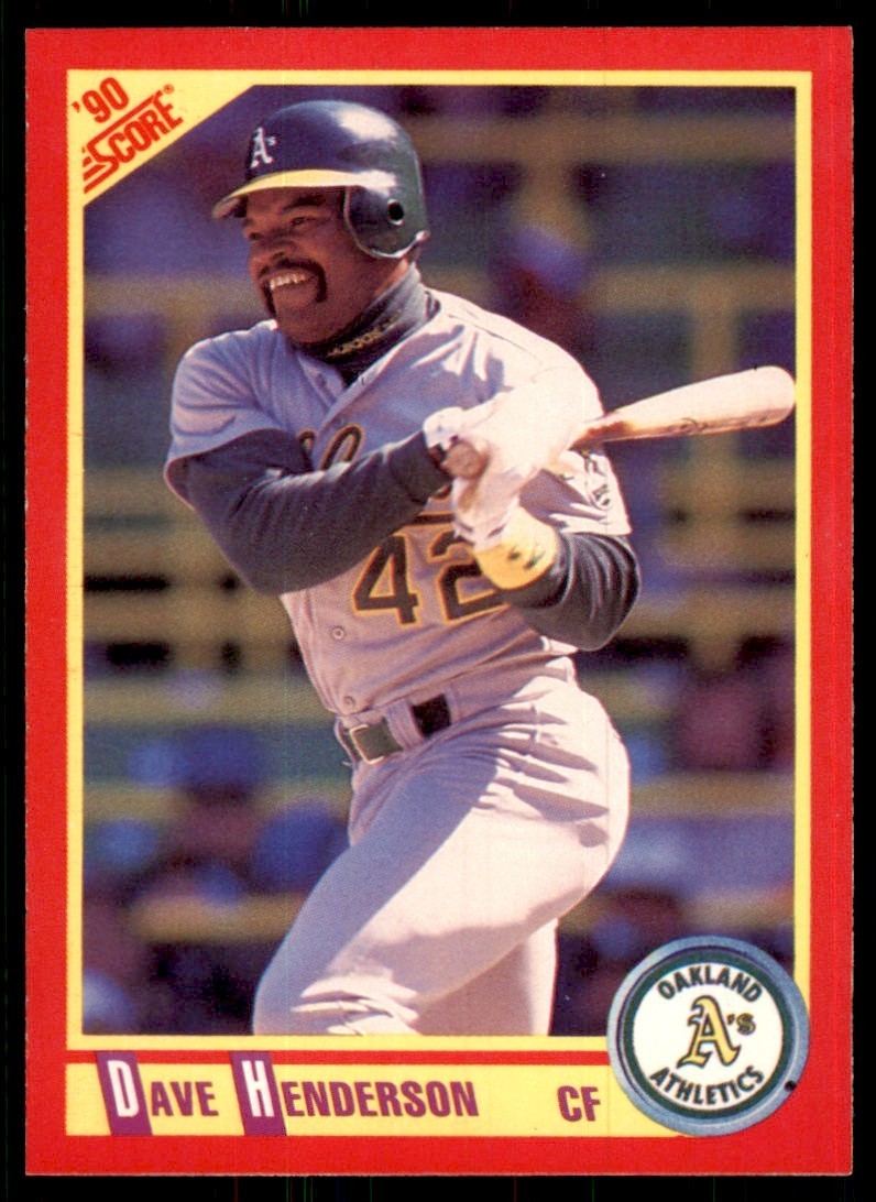 1990 Score Dave Henderson (100) Baseball Cards #325