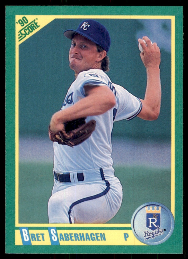 1990 Score Bret Saberhagen (100) Baseball Cards #195