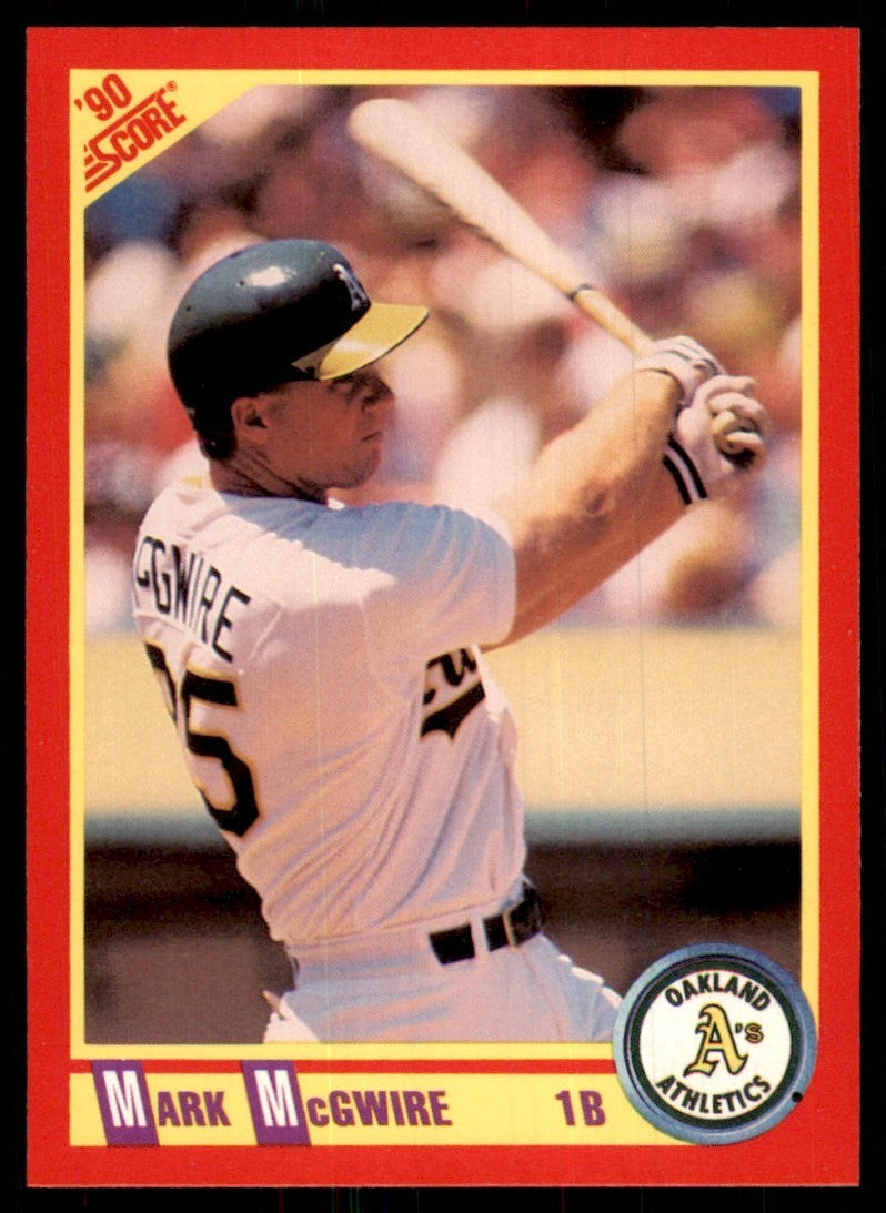 1990 Score Mark McGwire Baseball Cards #385