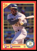 1990 Score. Dave Henderson Baseball Cards #325