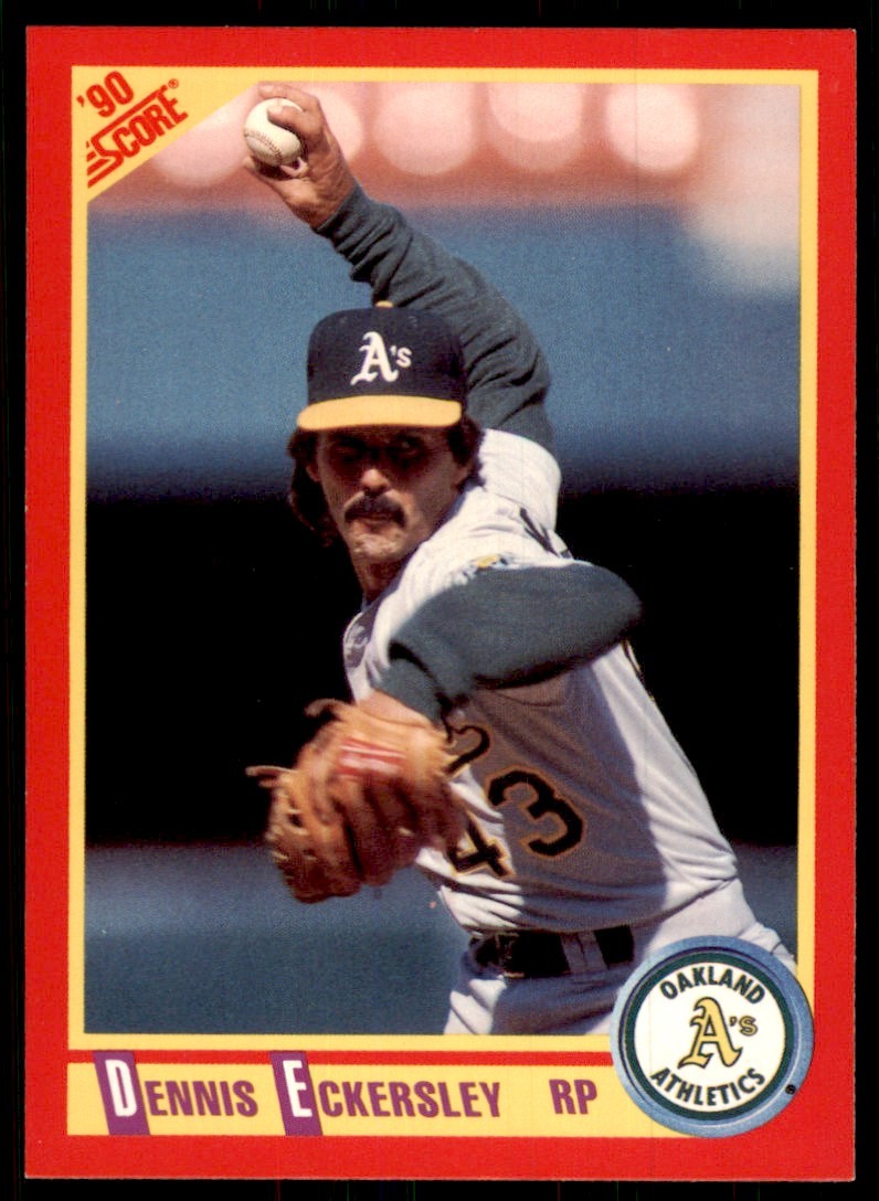 1990 Score. Dennis Eckersley Baseball Cards #315