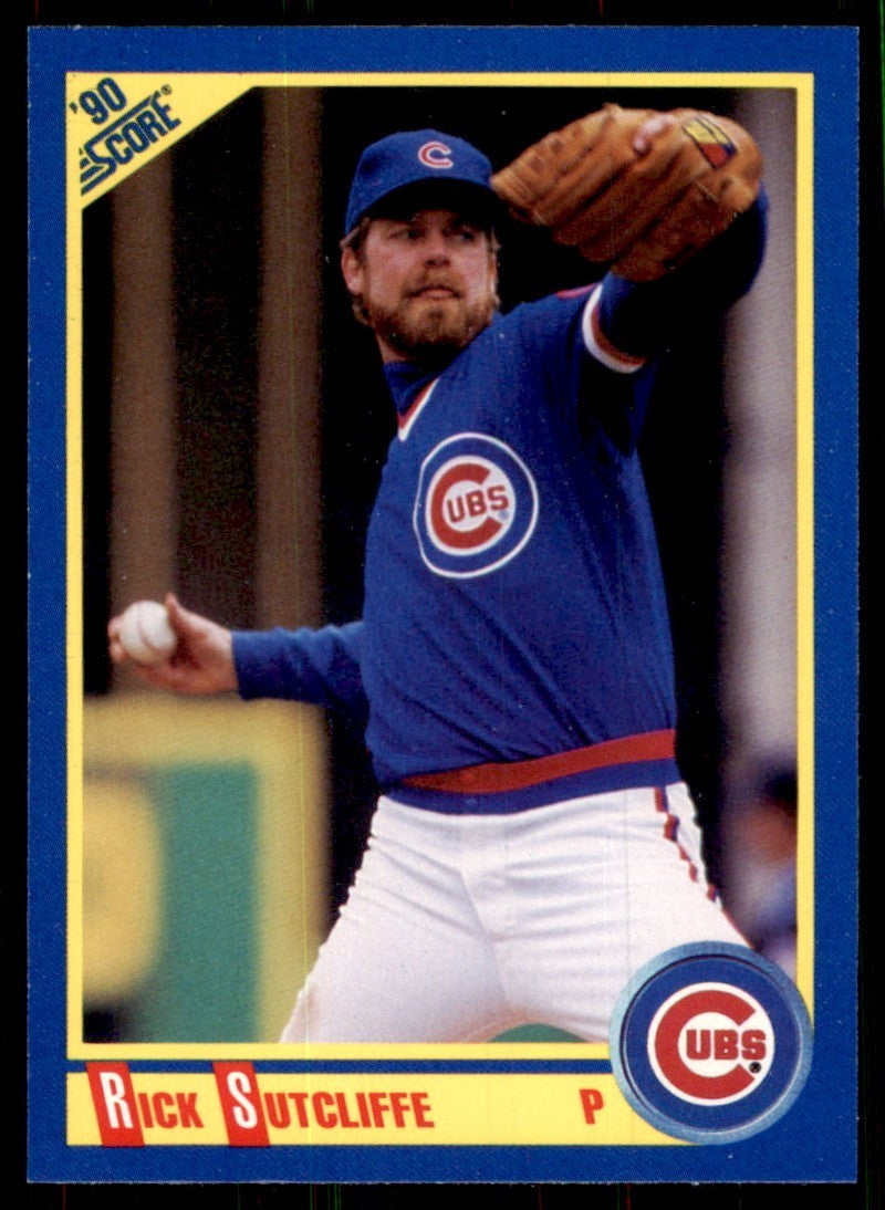 1990 Score Rick Sutcliffe Baseball Cards #450
