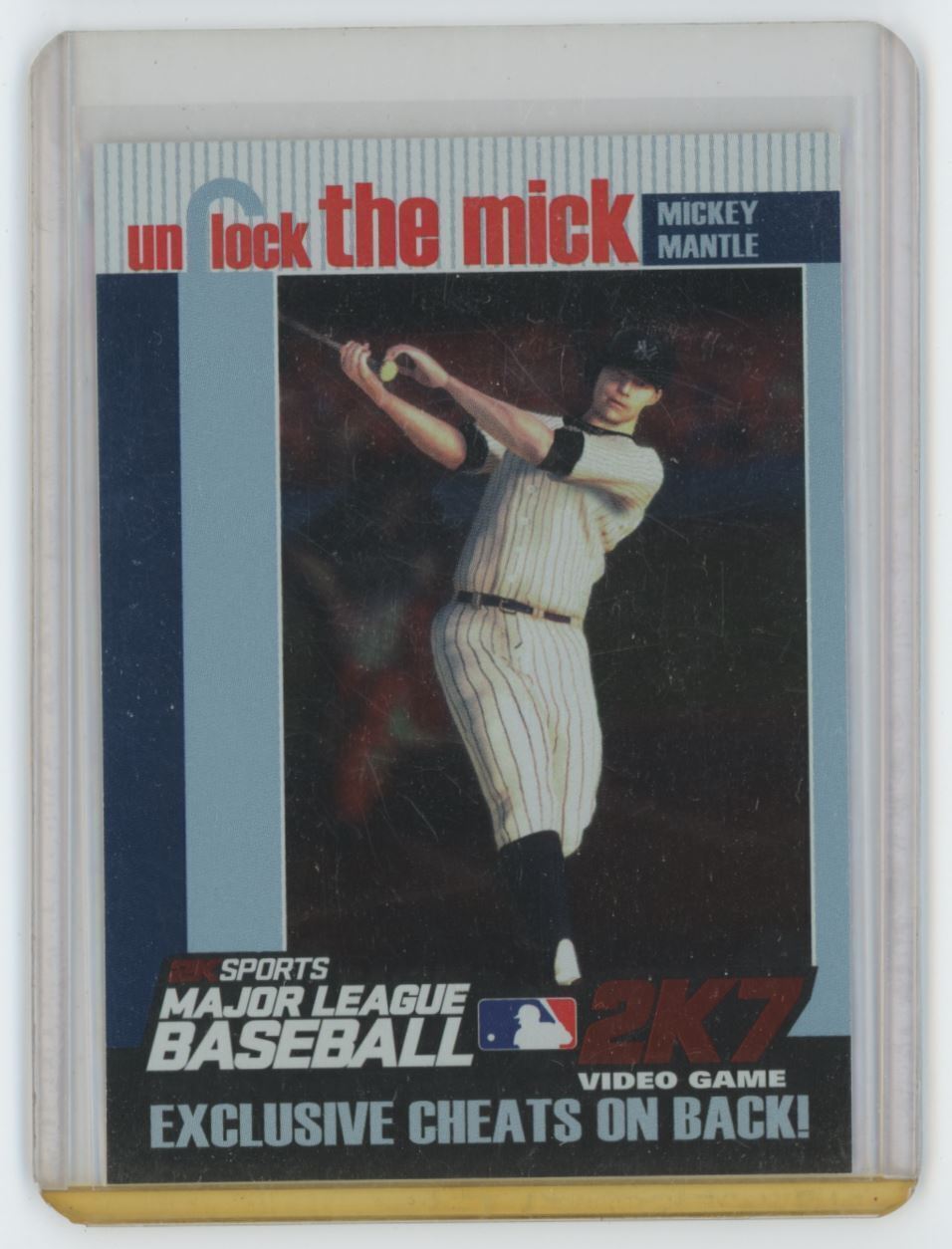 2007 Topps Unlock the Mick Mickey Mantle .  New York Yankees #1