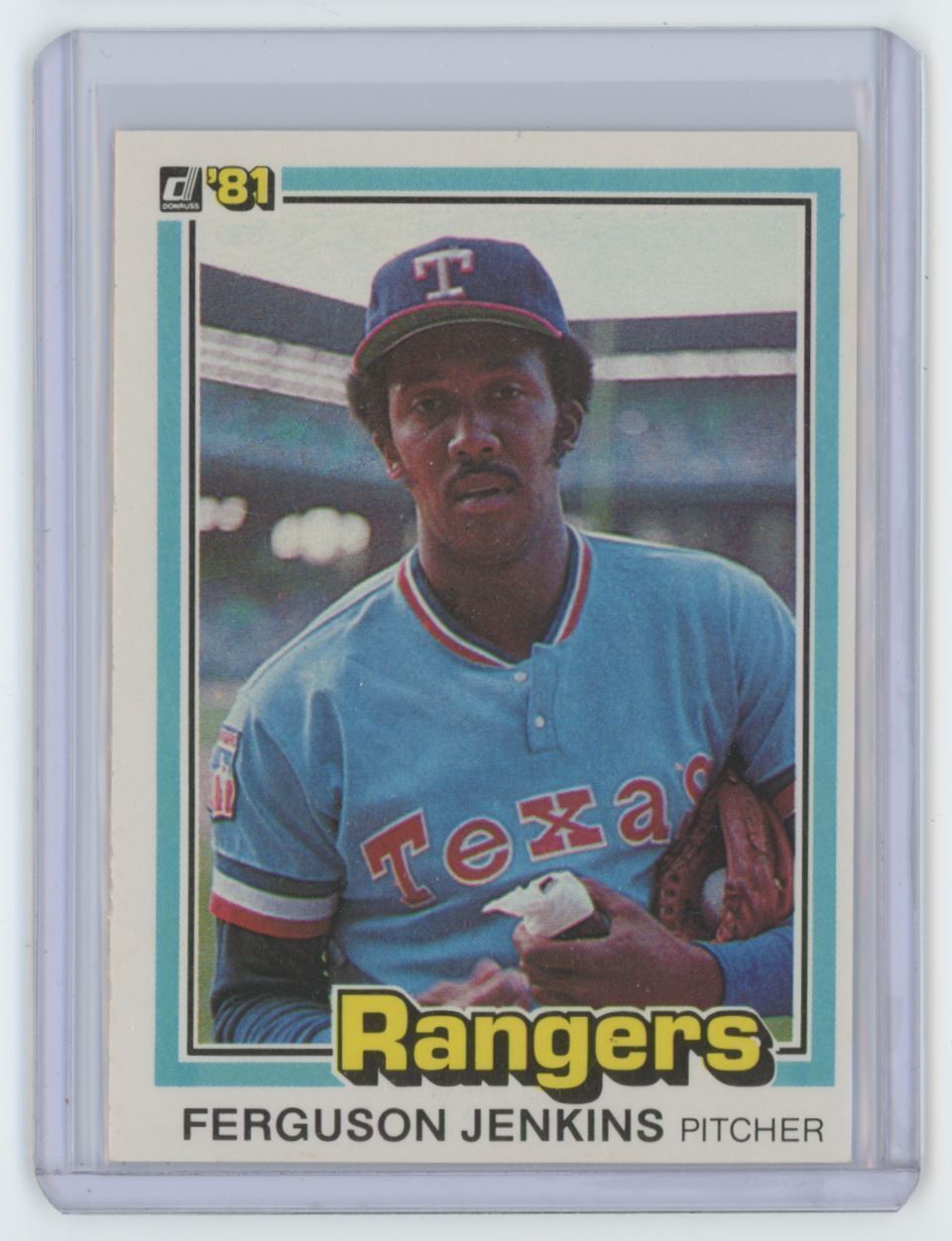 1981 Donruss Ferguson Jenkins .  Texas Rangers #146