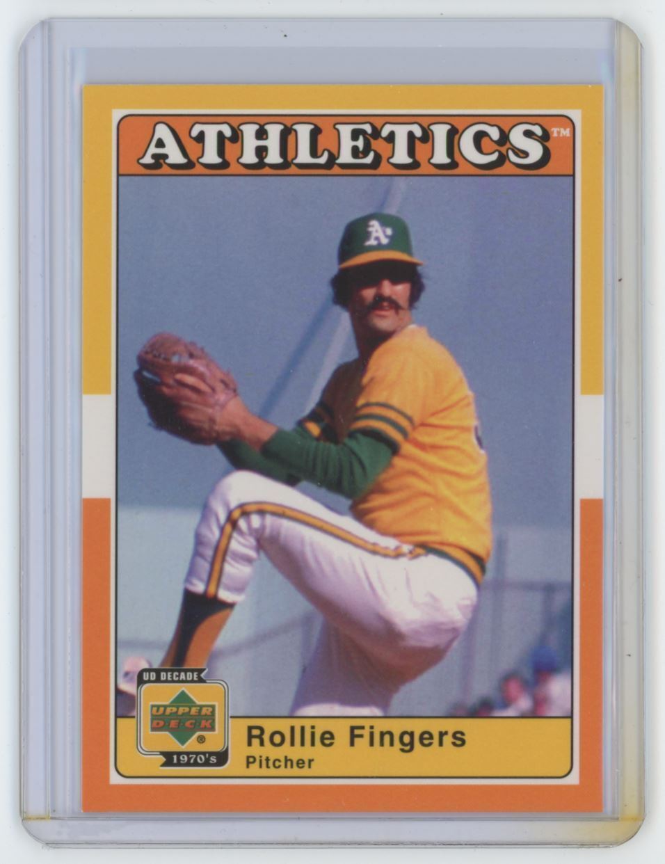 2001 Upper Deck Decade 1970's Rollie Fingers .  Oakland Athletics #7
