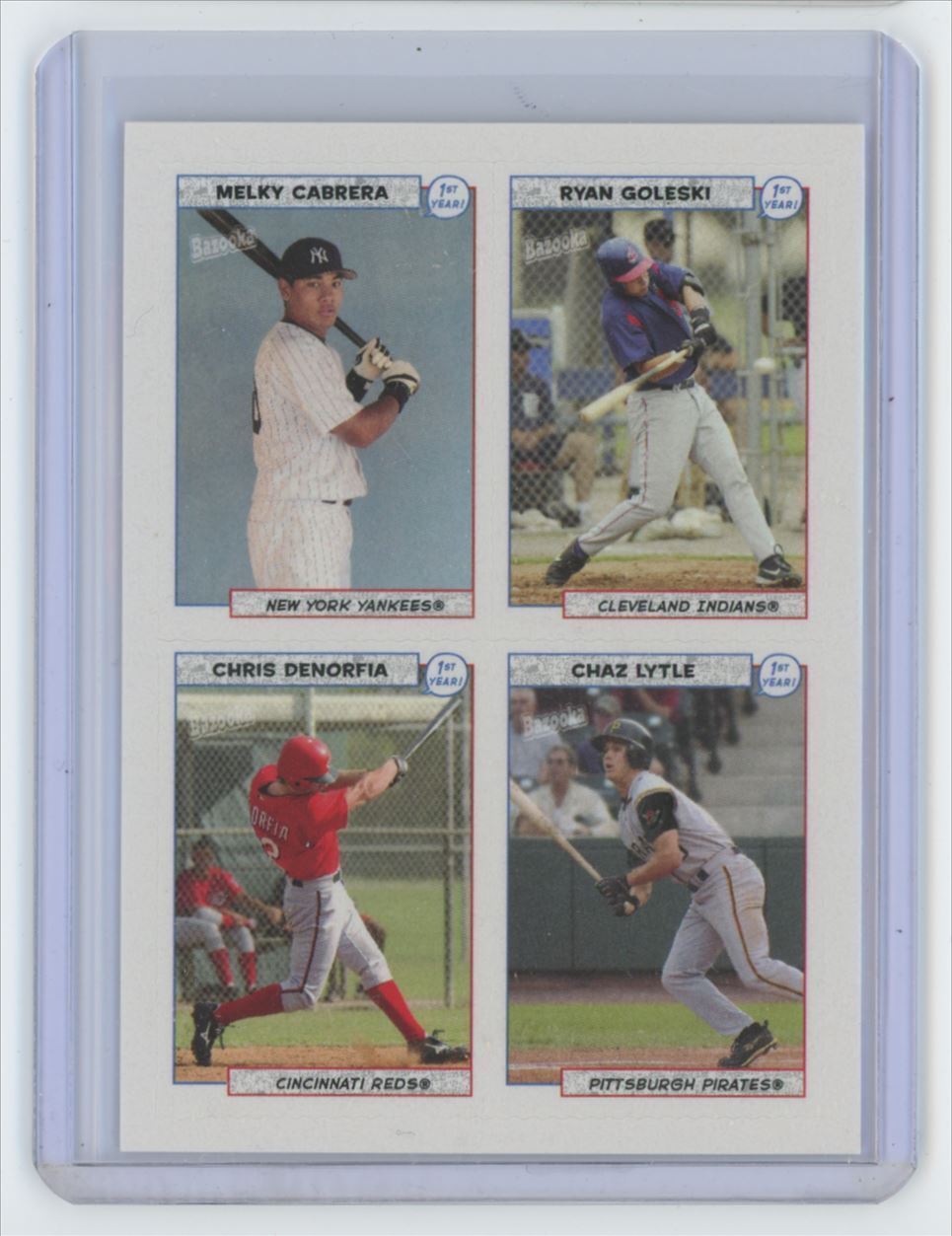 2005 Topps Bazooka Sticker Melky Cabrera/Ryan Goleski/Chris Denorfia/Chaz Lytle