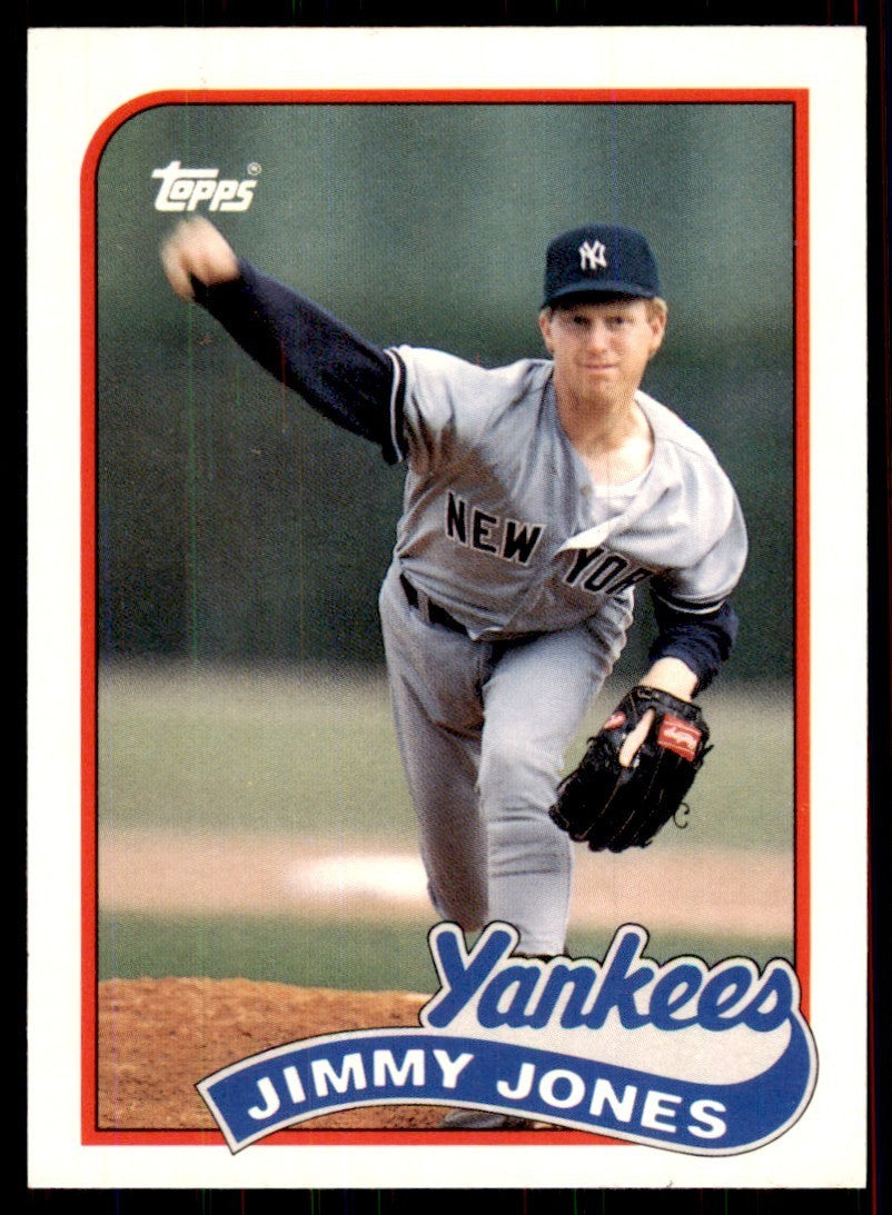 1989 Topps Traded Jimmy Jones Baseball Cards #58T