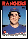 1986 Topps Traded. Pete Incaviglia Baseball Cards #48T