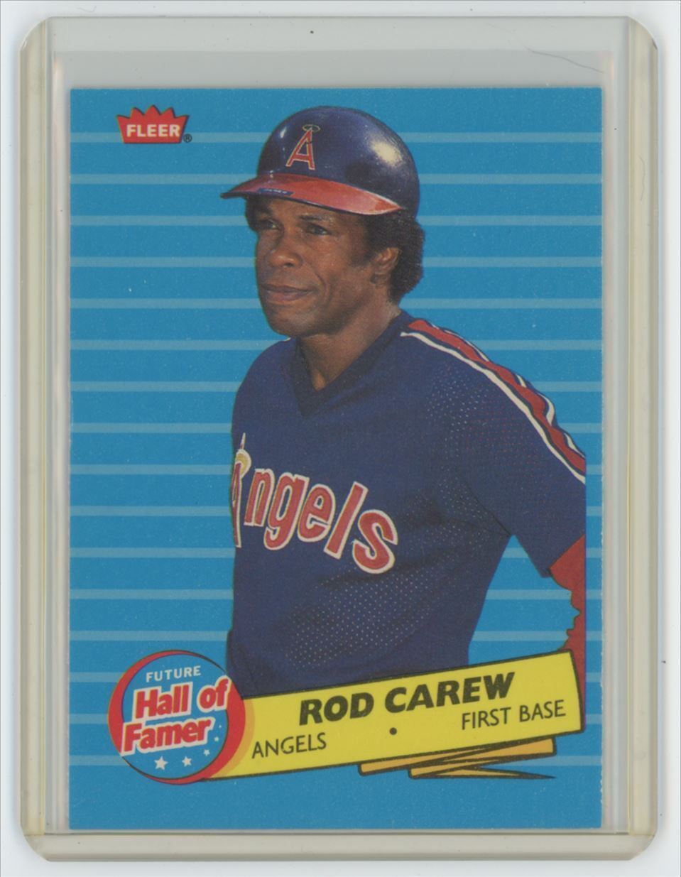 1986 Fleer Future Hall of Famers Rod Carew . California Angels #4