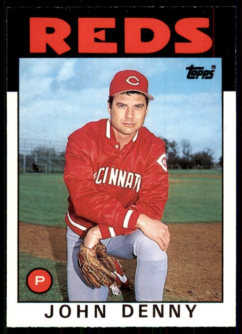 1986 Topps Traded. John Denny Baseball Cards #32T