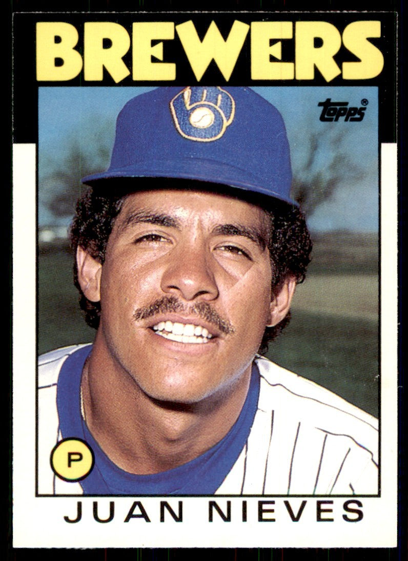 1986 Topps Traded. Juan Nieves Baseball Cards #79T