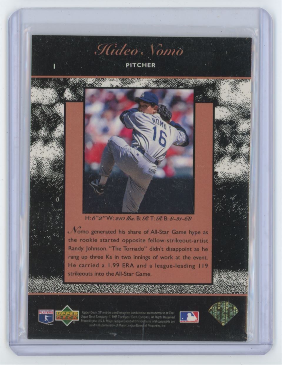1995 SP Championship Series Diamond in the Rough Hideo Nomo . Los Angeles