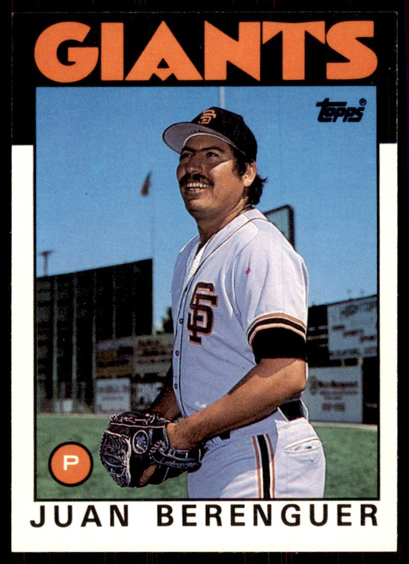 1986 Topps Traded Juan Berenguer Baseball Cards #9T