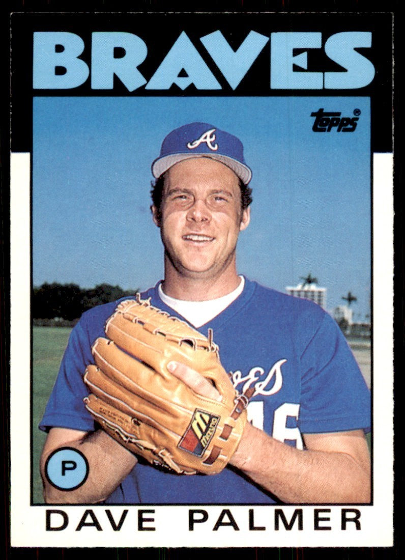 1986 Topps Traded Dave Palmer Baseball Cards #84T