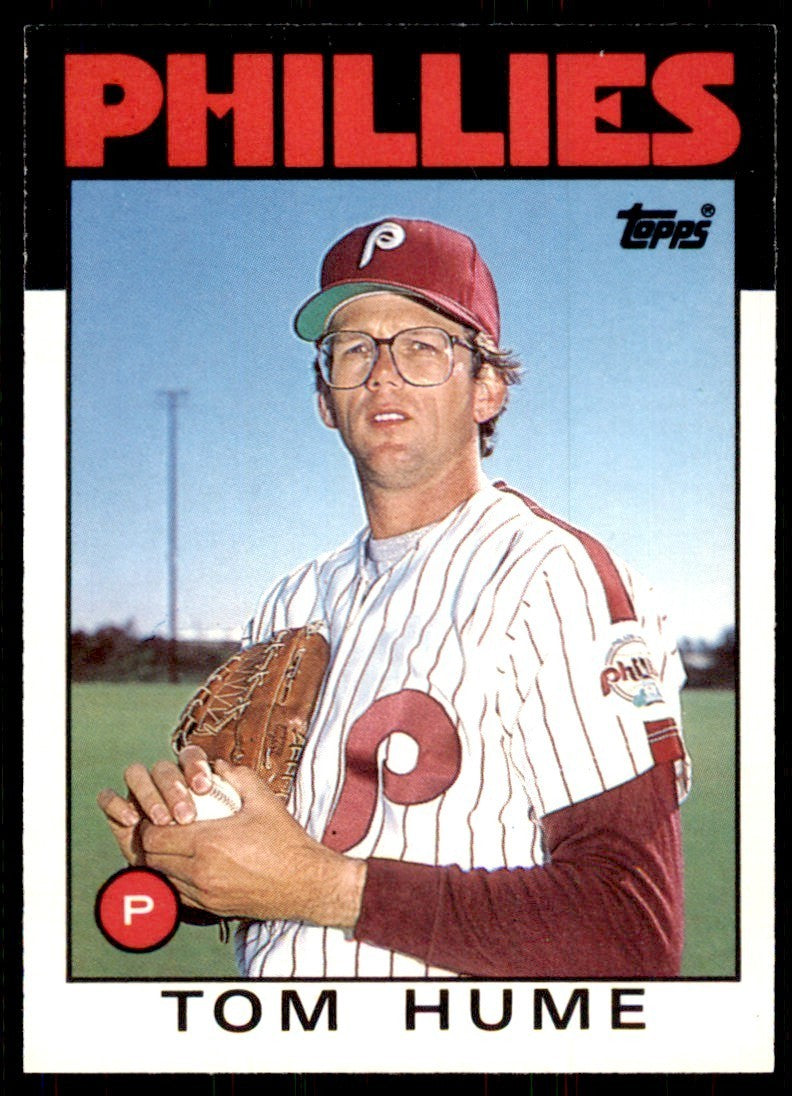 1986 Topps Traded Tom Hume Baseball Cards #47T