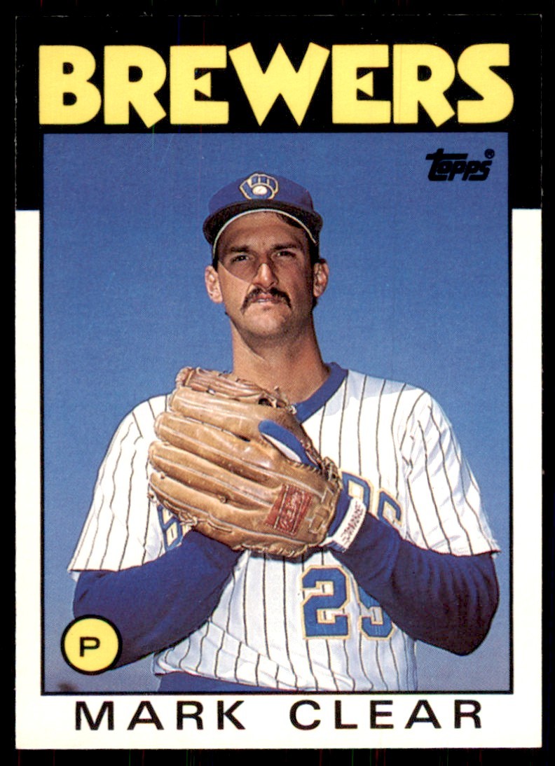 1986 Topps Traded Mark Clear Baseball Cards #25T