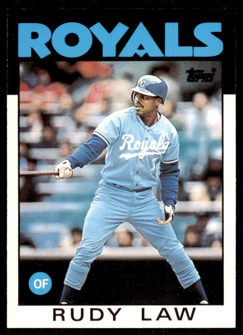 1986 Topps Traded Rudy Law Baseball Cards #62T