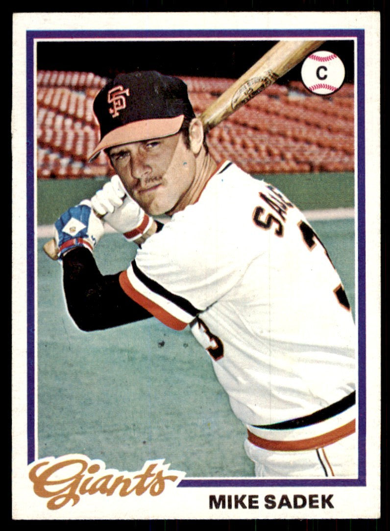 1978 Topps Mike Sadek (100) Baseball Cards #8