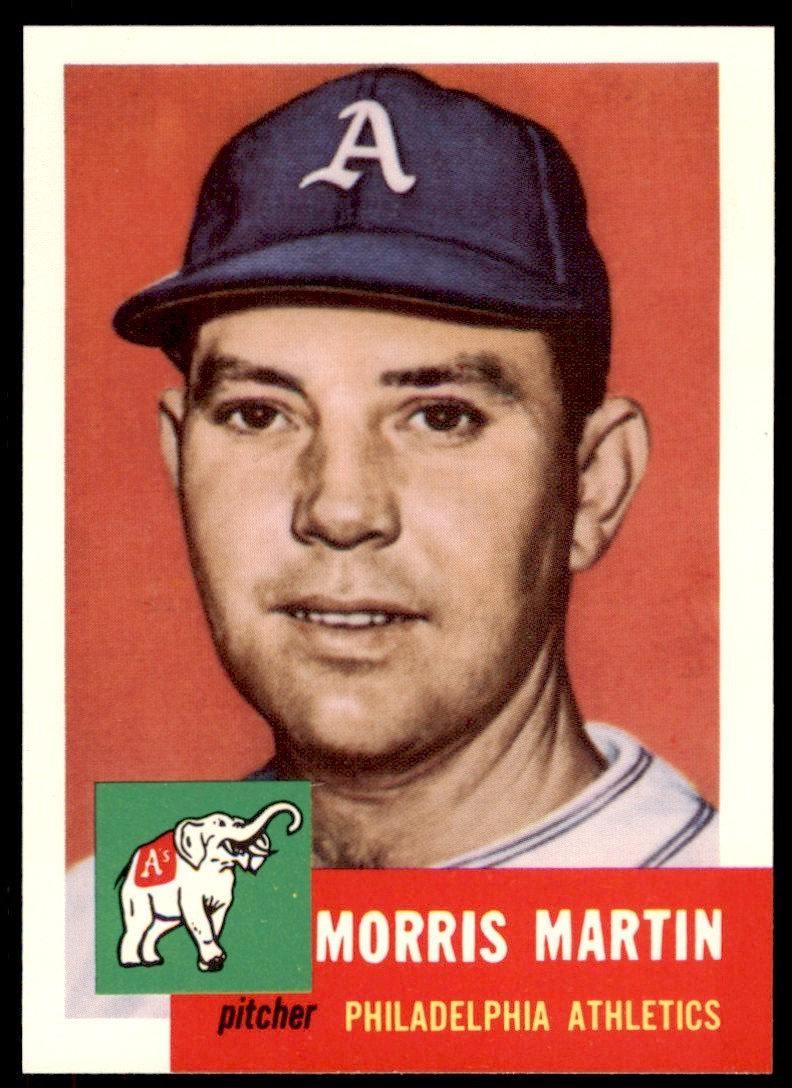 1991 Topps Archives 1953 Morrie Martin . Philadelphia Athletics #227