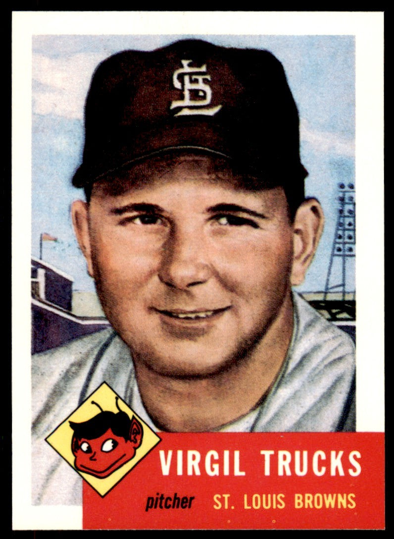 1991 Topps Archives 1953 Virgil Trucks . Detroit Tigers #96