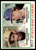 1978 Topps 1977 Stolen Base Leaders - Frank Taveras/Freddie Patek (102) Baseball