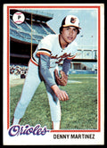 1978 Topps Denny Martinez Baseball Cards #119