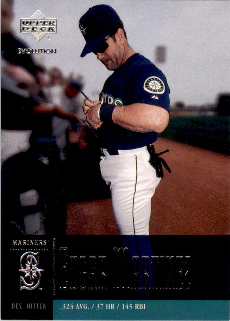 2001 Upper Deck Evolution Edgar Martinez . Seattle Mariners #15