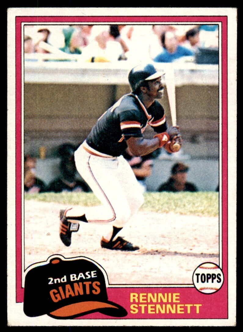 1981 Topps Rennie Stennett . San Francisco Giants #257